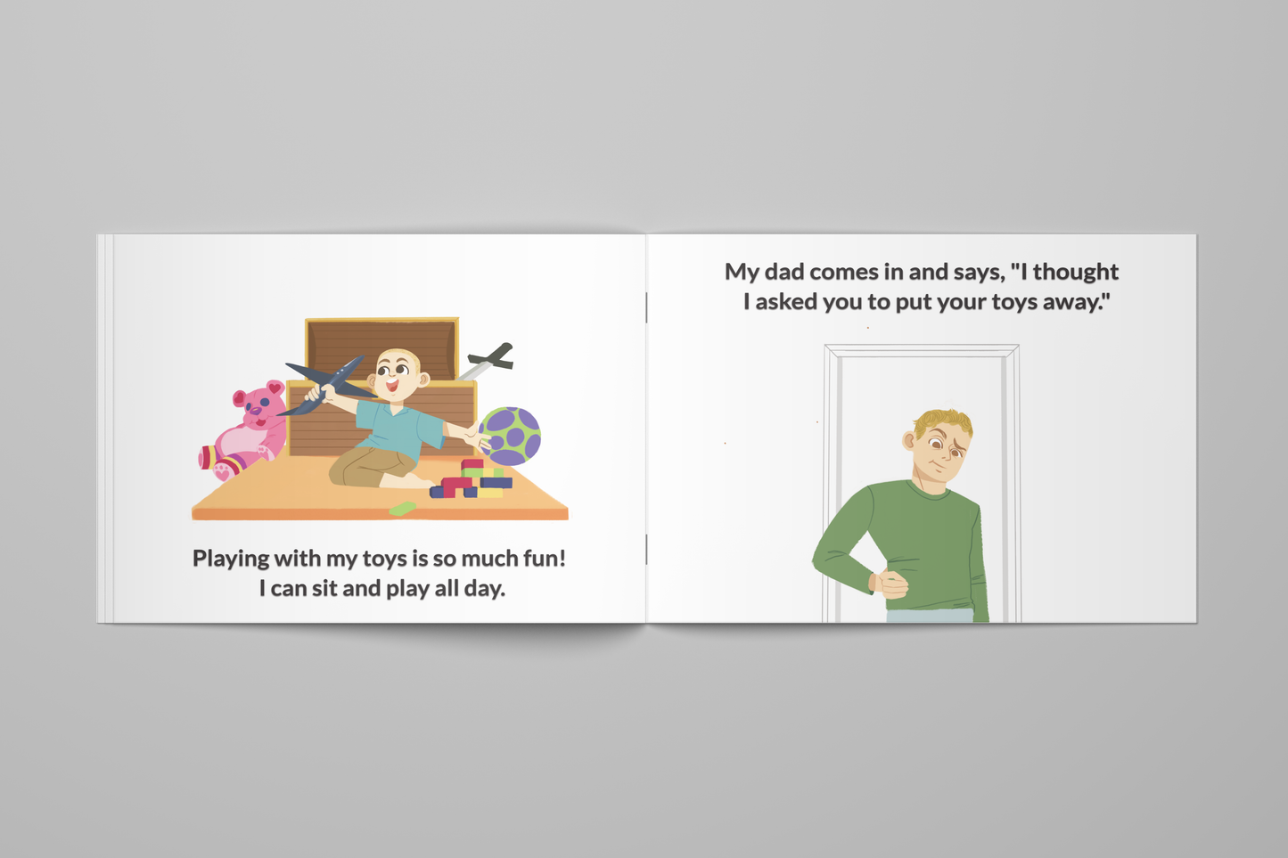 completing chores such as cleaning up your room children's book