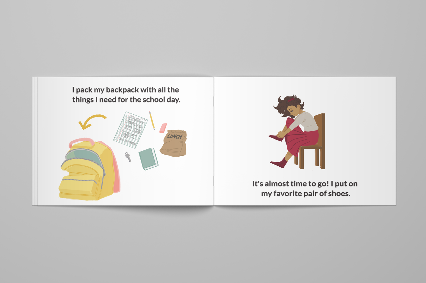 getting ready for school and school readiness children's book