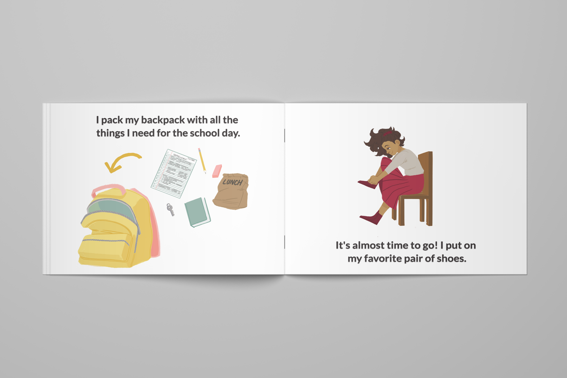 getting ready for school and school readiness children's book