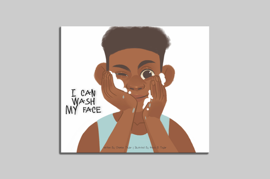 learning to wash face and washing face children's book